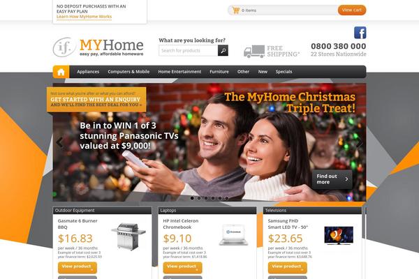 MyHome theme site design template sample