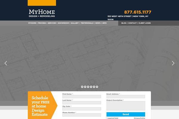 MyHome theme site design template sample