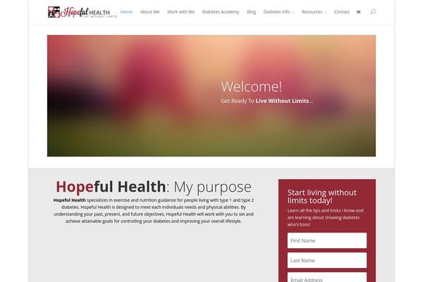 myhopefulhealth.com site used Divi