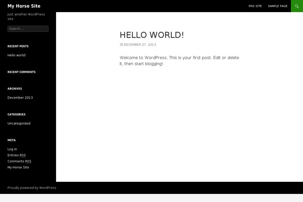 Site using Horse-pedigrees plugin