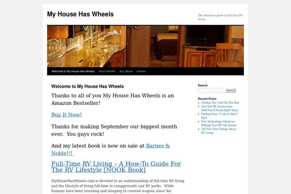 Twenty Ten theme site design template sample