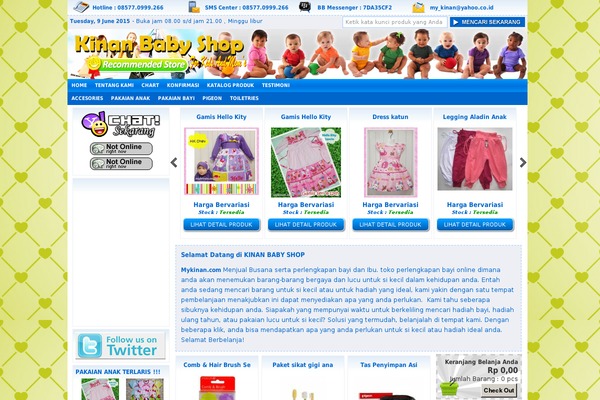 IndoStore theme site design template sample