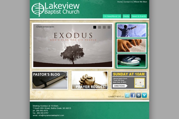 mylakeviewbaptist.com site used Lakeview