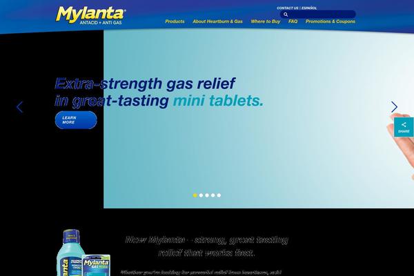 mylanta.com site used Mylanta