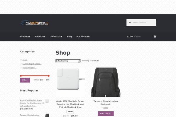 Site using Storefront Sticky Add to Cart plugin