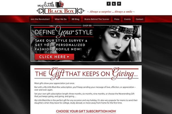 mylittleblackboxblog.com site used Black-box