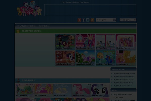 mylittleponygames1.com site used CoolBlue