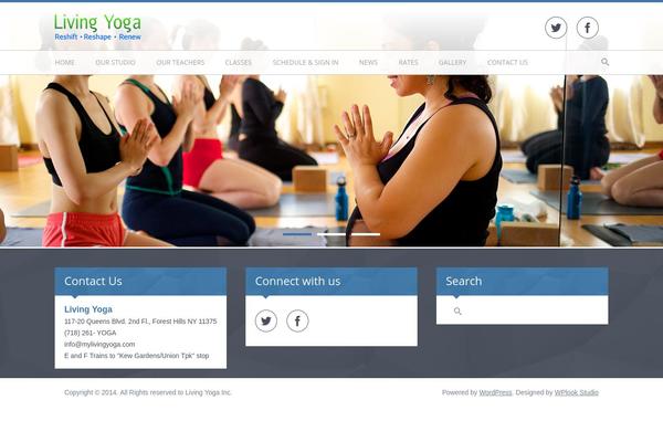 mylivingyoga.com site used Fitnesslife-wpl