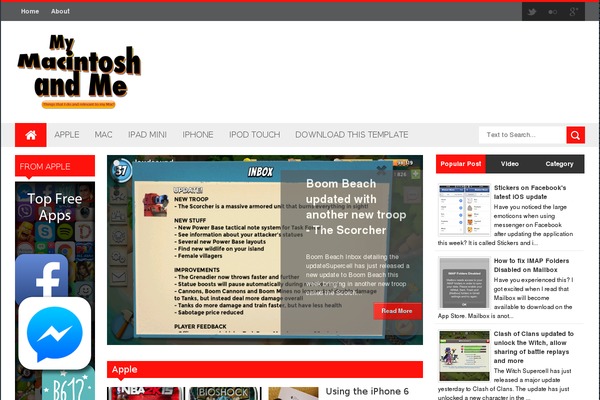 Reportage theme site design template sample