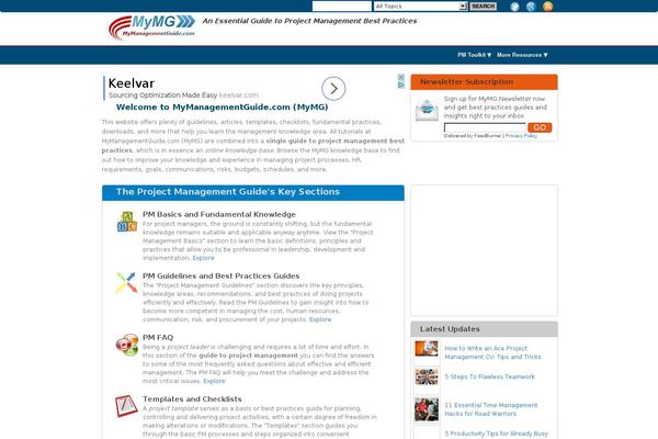 Hueman theme site design template sample