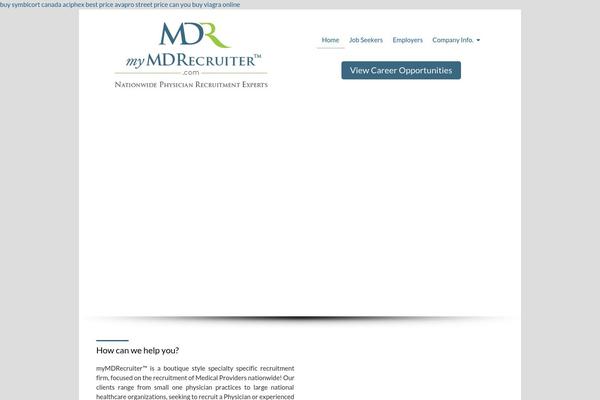 mymdrecruiter.com site used Mdrtheme