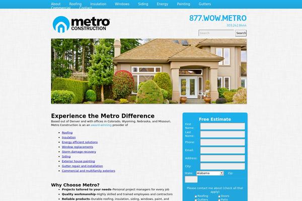 mymetroconstruction.com site used Metroredesign