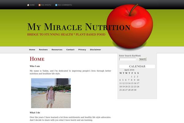 mymiraclenutrition.com.au site used AppleX