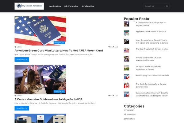 mymissionadmission.com site used Jannah