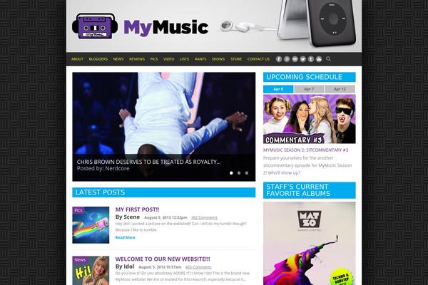 mymusicshow.tv site used Megla-blog