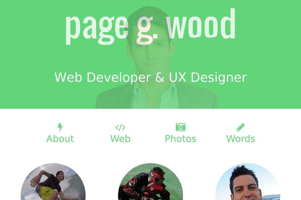 mynameispagewood.com site used Pagegwood