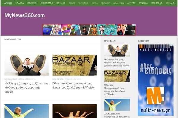 Hueman theme site design template sample