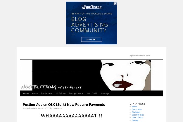 Twenty Ten theme site design template sample