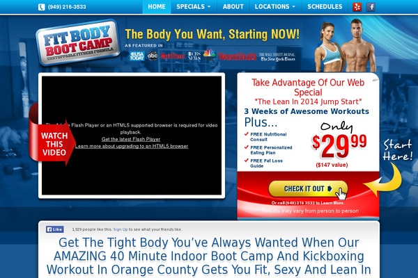 fitnessbootcamp theme websites examples