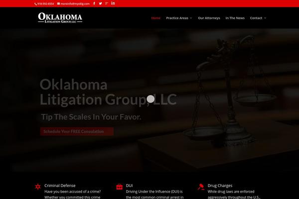 myoklg.com site used Divi