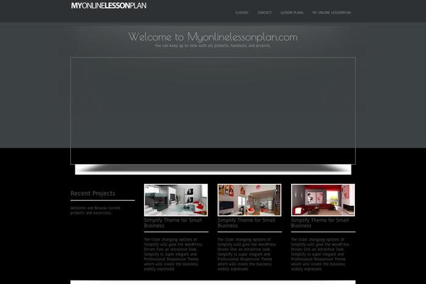 Simplify theme site design template sample