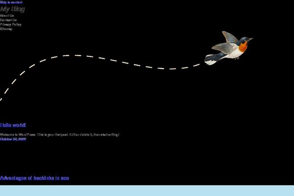 WordPress website example screenshot