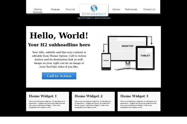 Responsive theme site design template sample