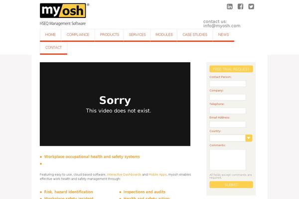 myosh.com site used Startdigital