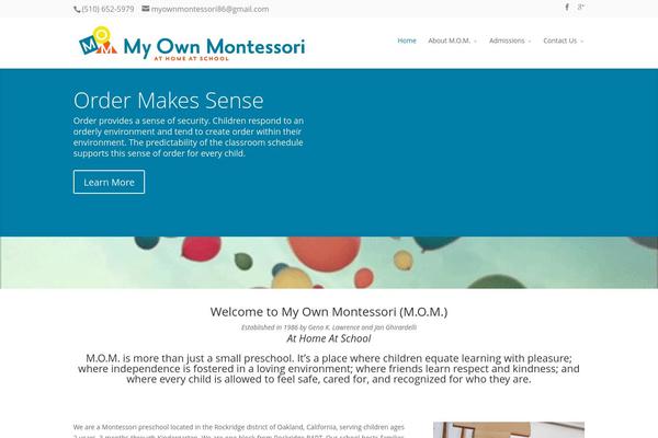 Divi theme site design template sample