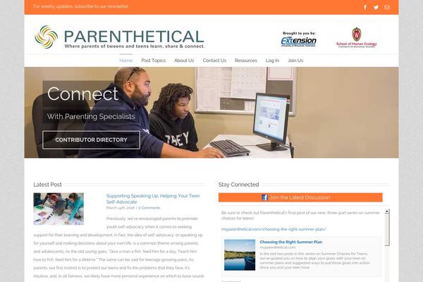 myparenthetical.com site used Parenthetical