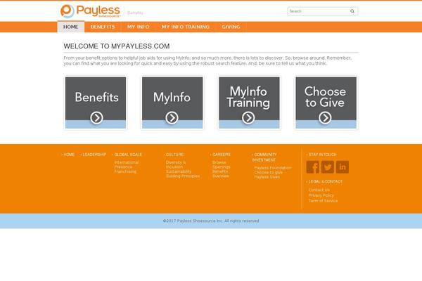 mypayless.com site used Benefits