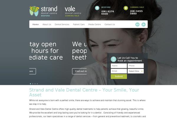 Strand-vale theme websites examples