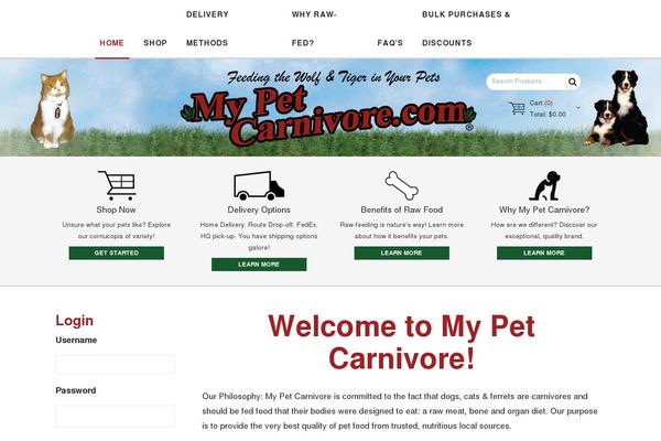 mypetcarnivore.com site used Mypetcarnivore
