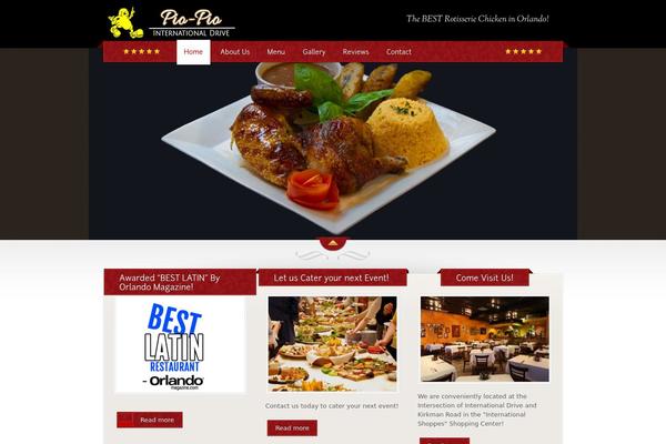 The Restaurant theme site design template sample