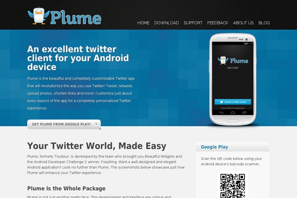 myplume.com site used Devision