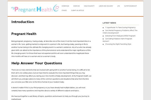 WordPress website example screenshot