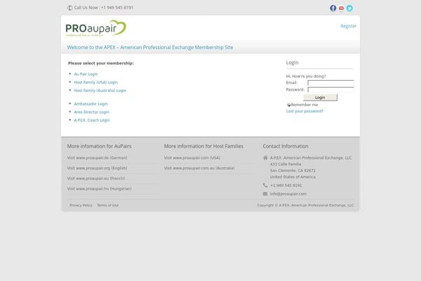 Site using Apex_memberships_new plugin