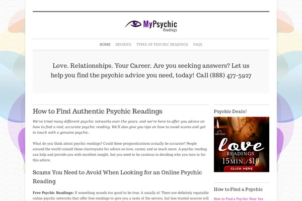 mypsychicreadings.org site used Wp_femme5-v2.0