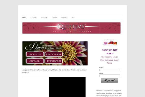 Twenty Twelve theme site design template sample