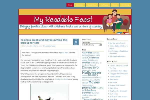 myreadablefeast.com site used Myreadablefeast