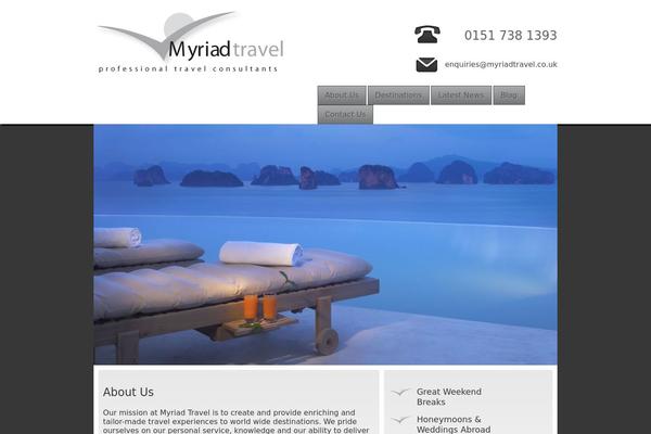 Myriad theme site design template sample