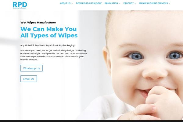 Site using TablePress plugin