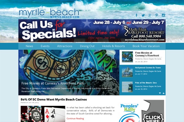 myrtle-beach.com site used Myrtle-beach-ii.com