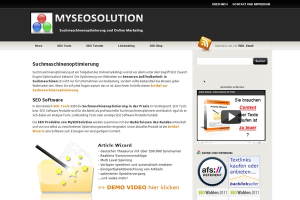 myseosolution.de site used Rewiretheme