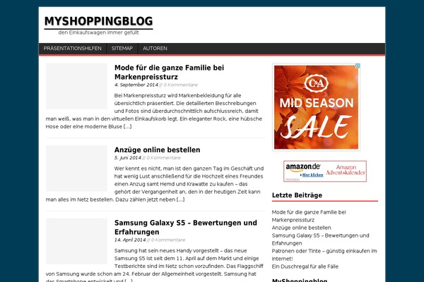 WordPress website example screenshot