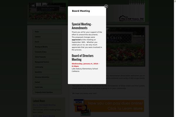 WordPress website example screenshot