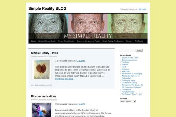 Twenty Ten theme site design template sample