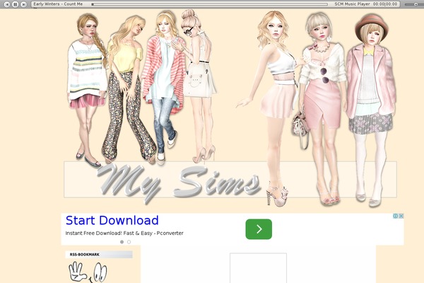 mysims.org site used Cartemplate4