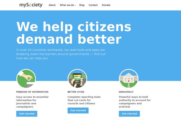 WordPress website example screenshot