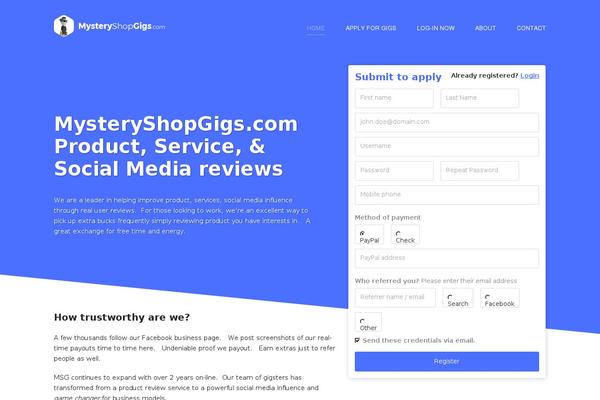 WordPress website example screenshot
